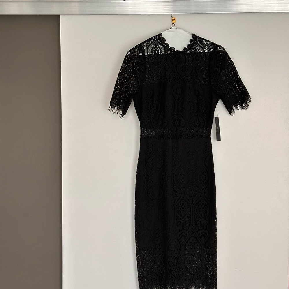 Elegant Black Lace Dress